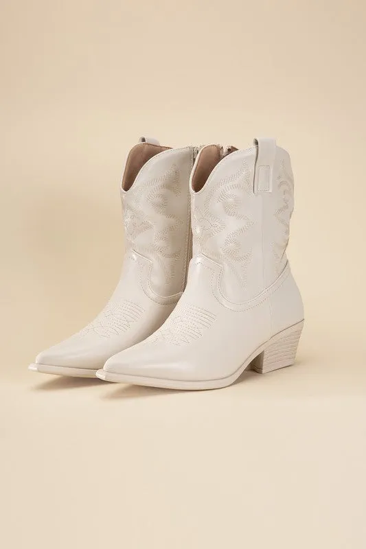 Sale - Metallic Westen Booties