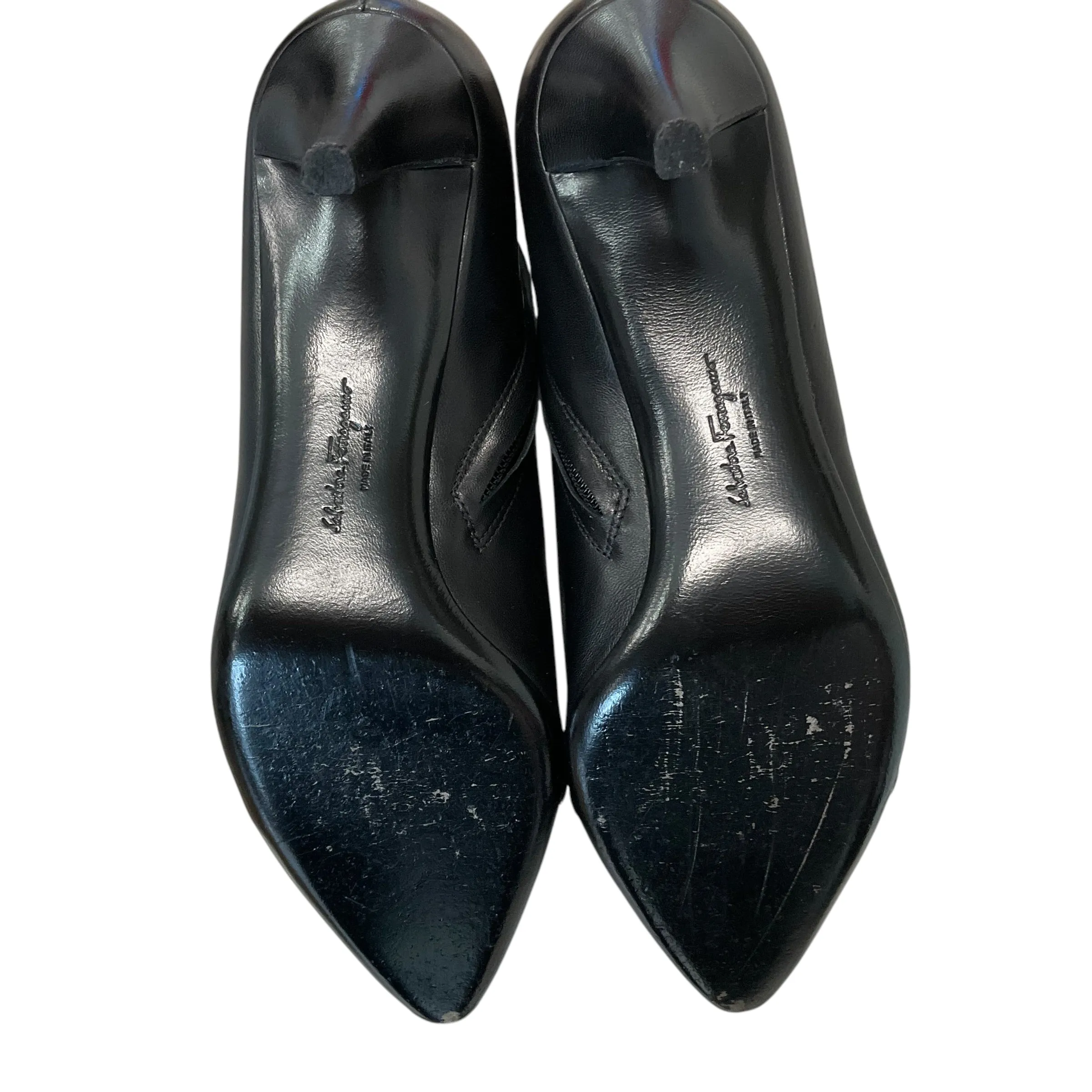 SIZE 8 Ferragamo Black Booties
