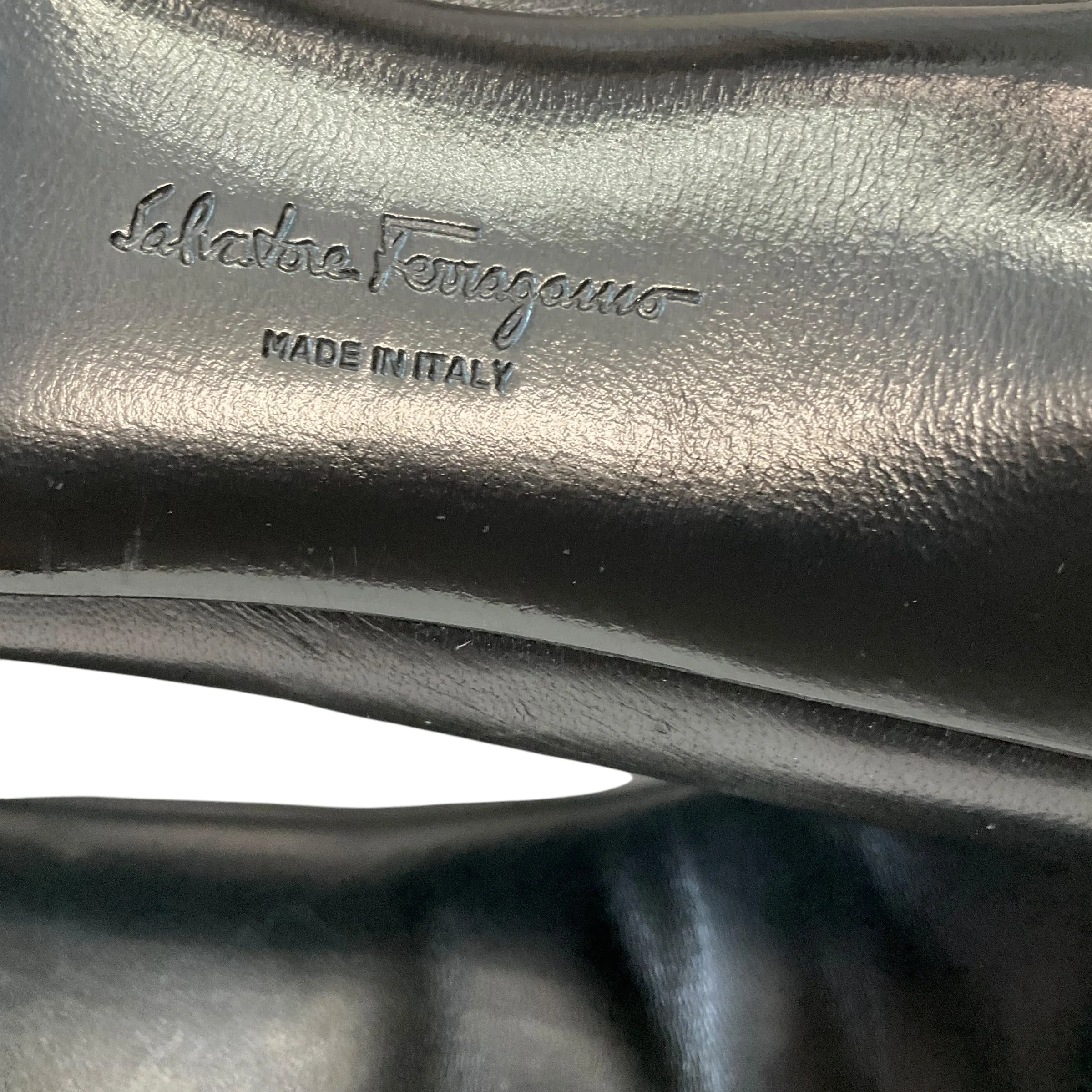 SIZE 8 Ferragamo Black Booties