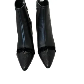 SIZE 8 Ferragamo Black Booties