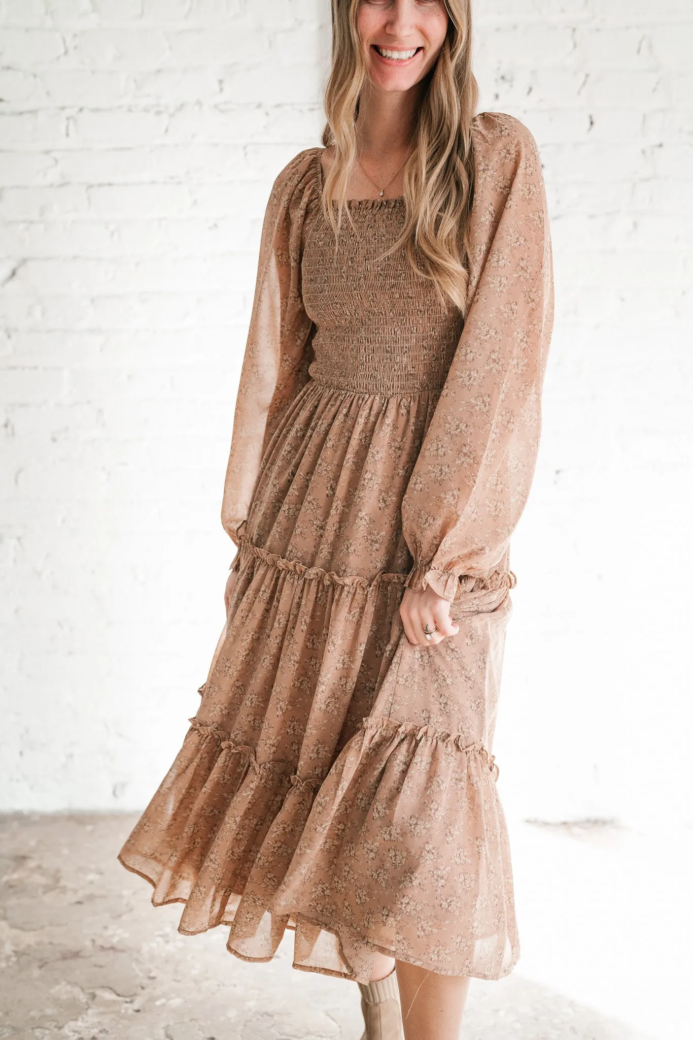 Sway With Me Floral Tiered Dress