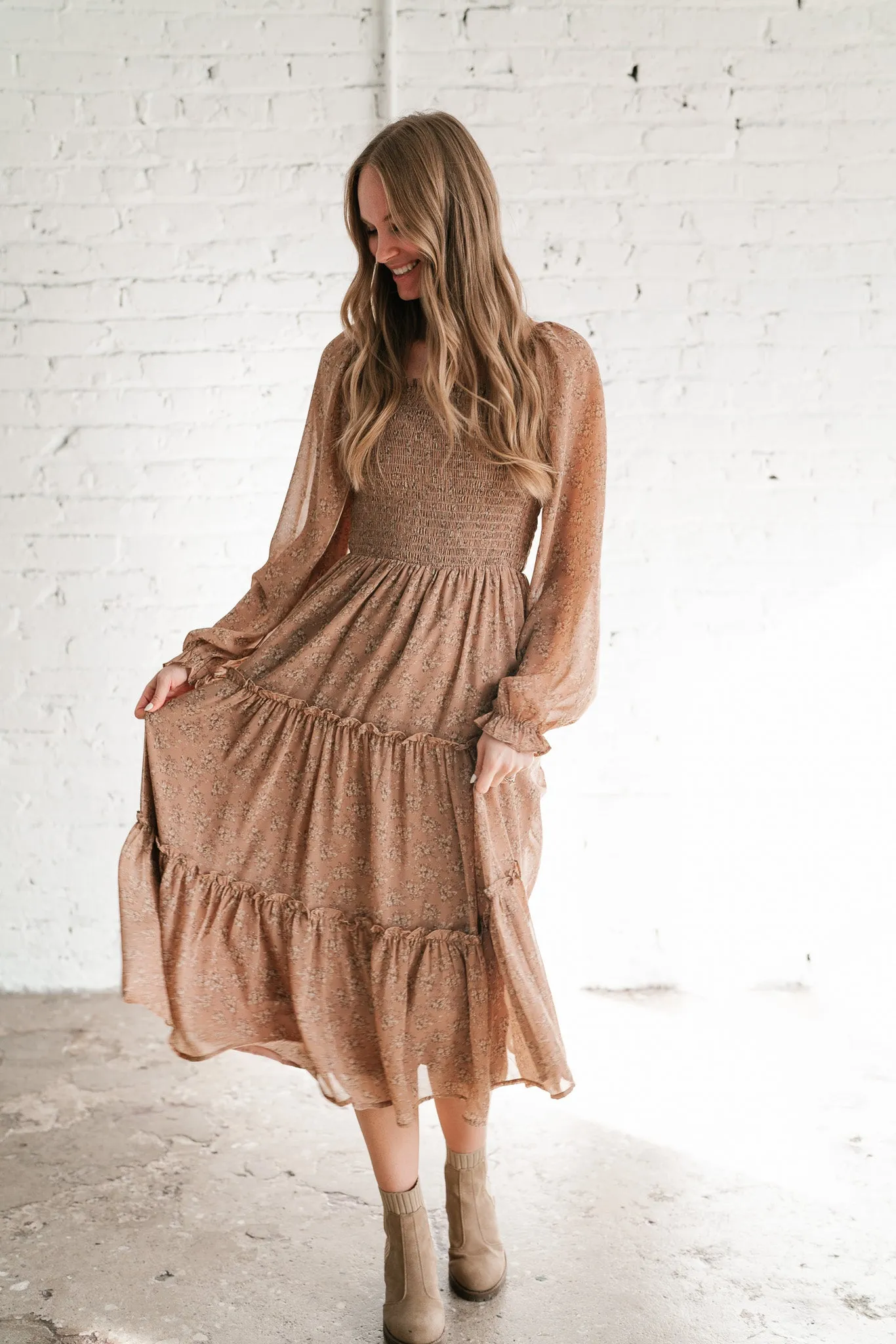 Sway With Me Floral Tiered Dress
