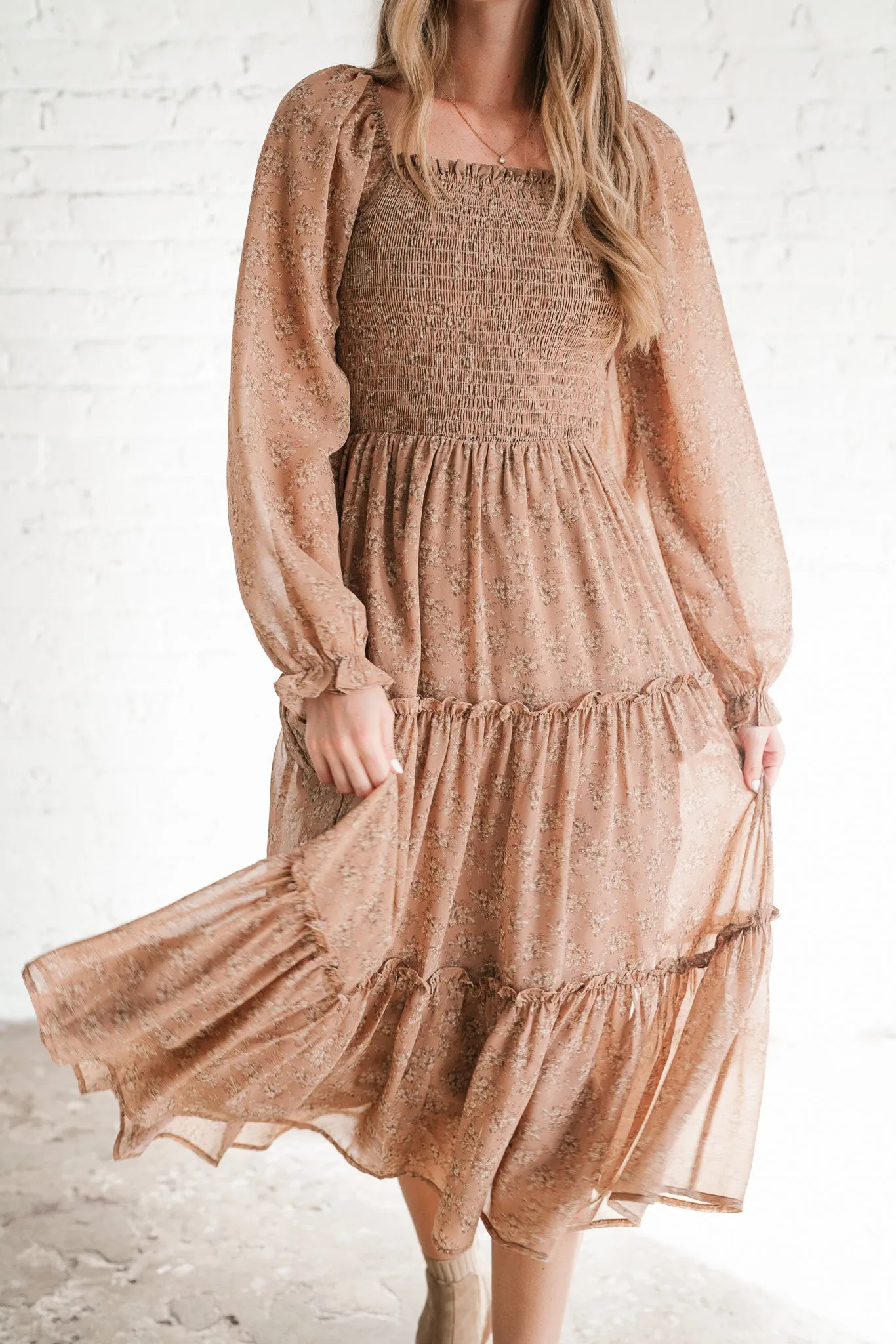 Sway With Me Floral Tiered Dress