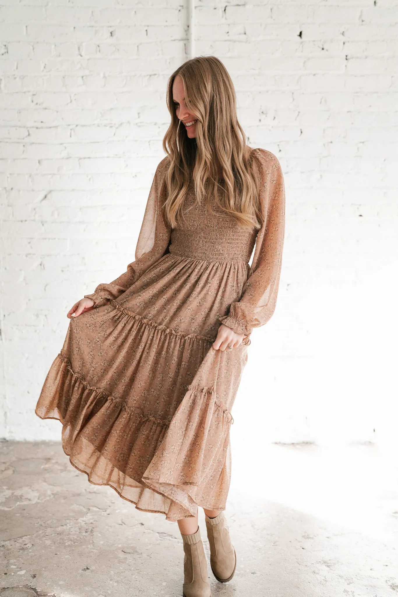 Sway With Me Floral Tiered Dress