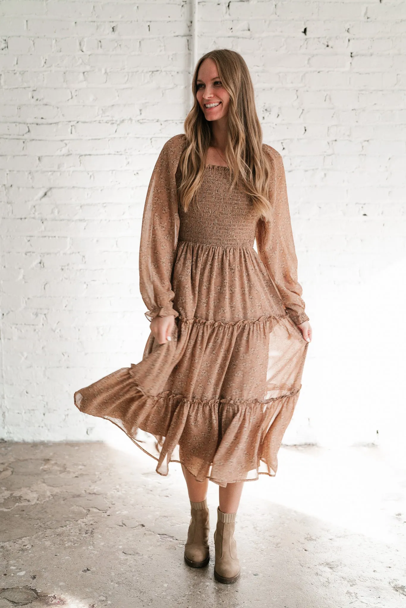 Sway With Me Floral Tiered Dress