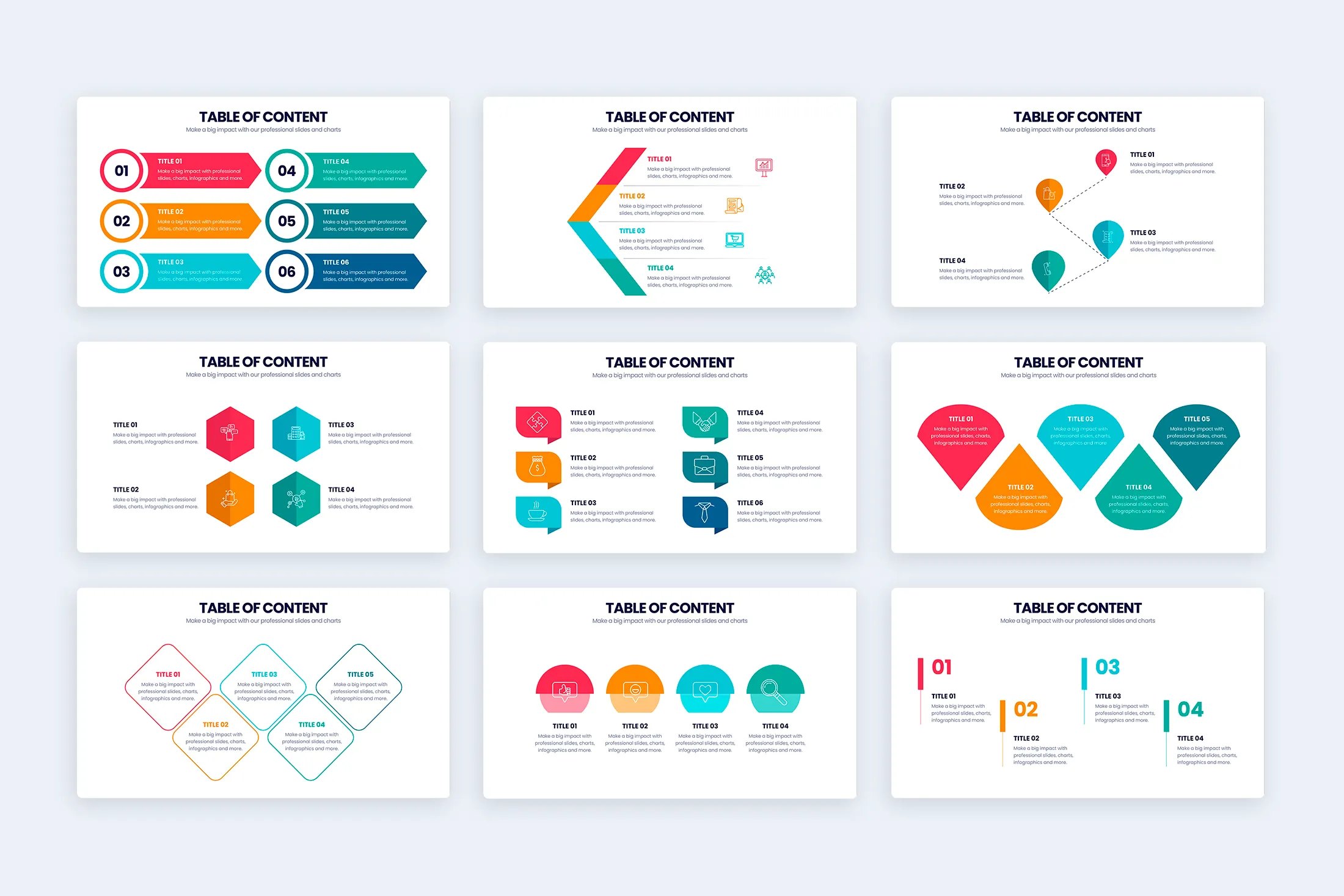 Table of Content Google Slides Infographic Template