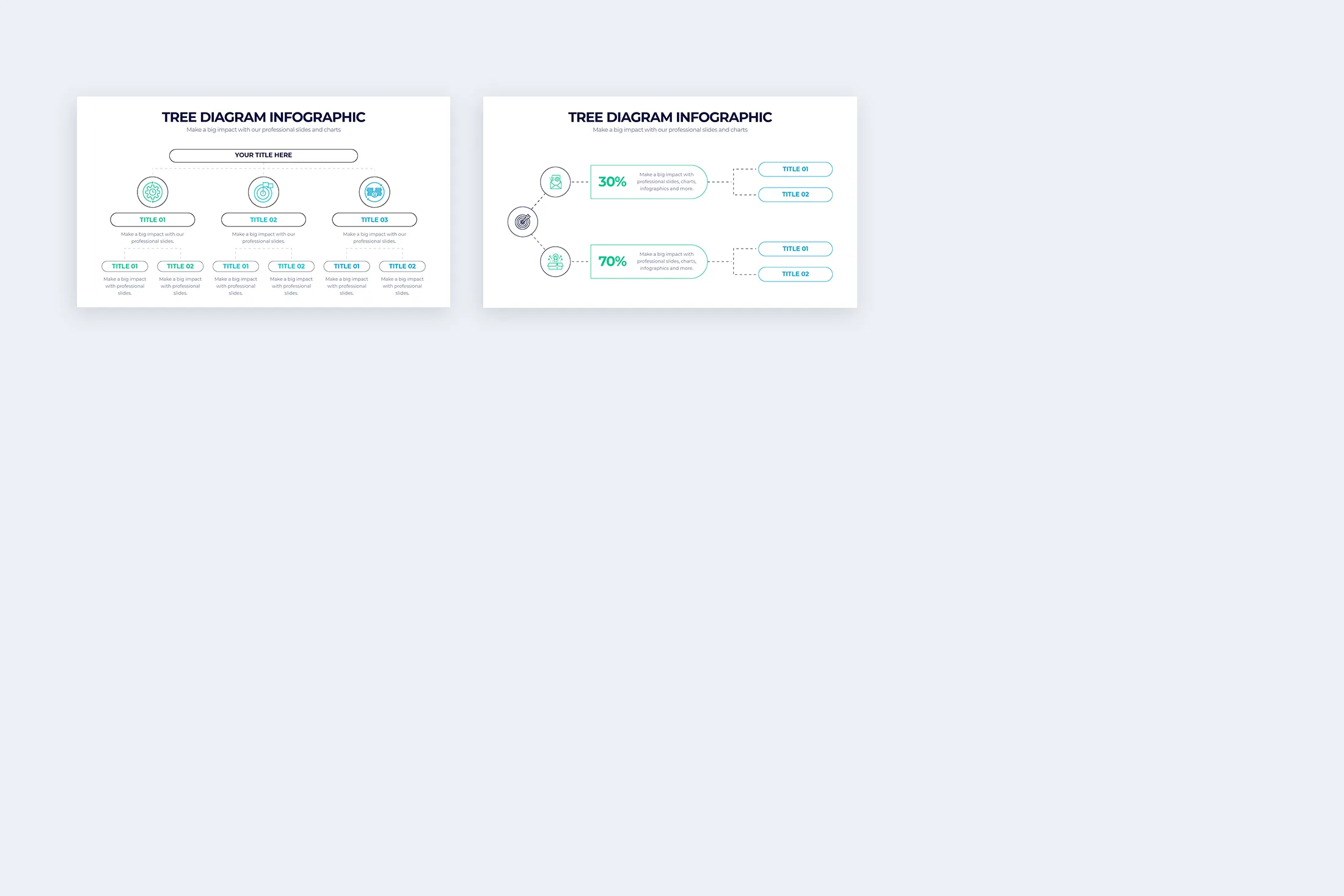 Tree Diagram Infographic Powerpoint Template