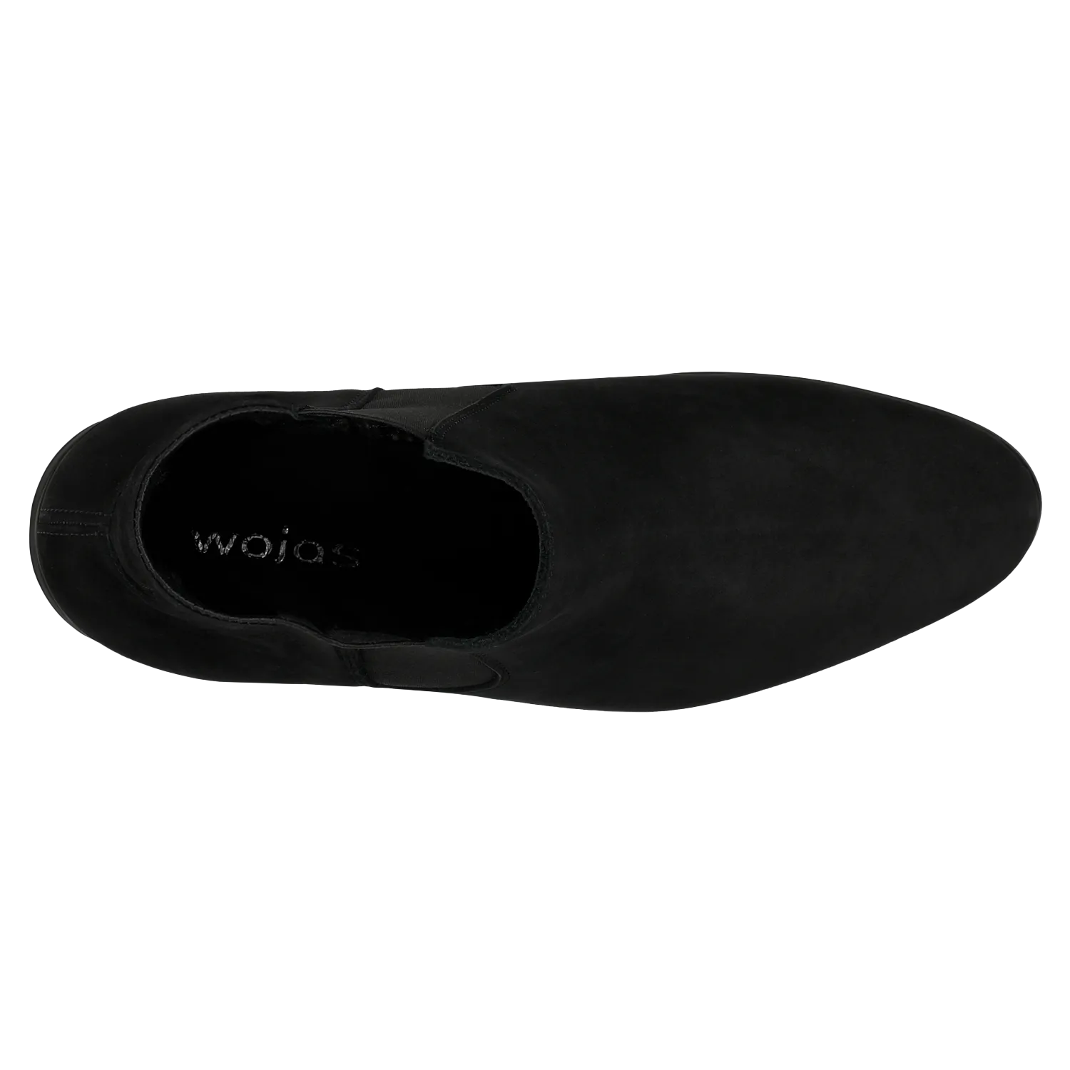 Wojas Black Leather Ankle Boots | 20004-21