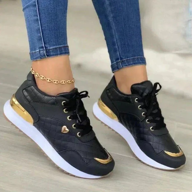 Women Sneakers Lace Up Flats