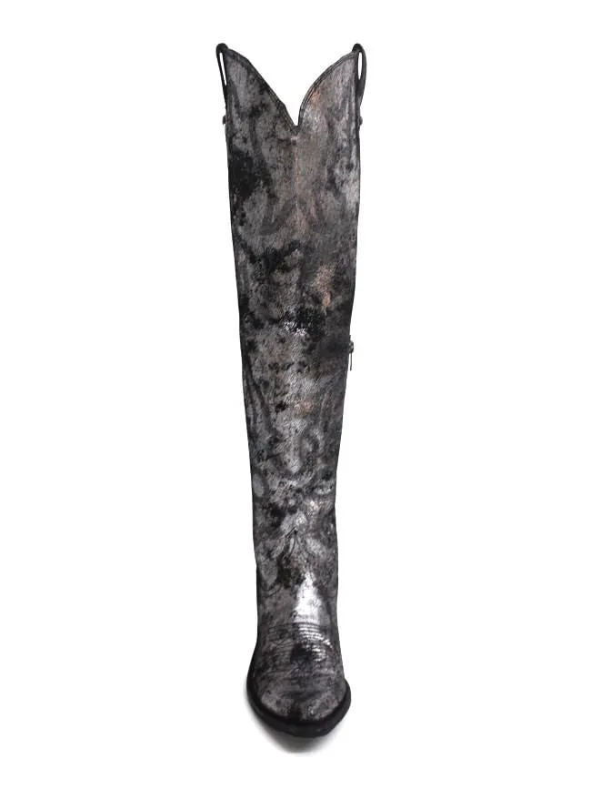 Womens Black Magic Knee-High Boot