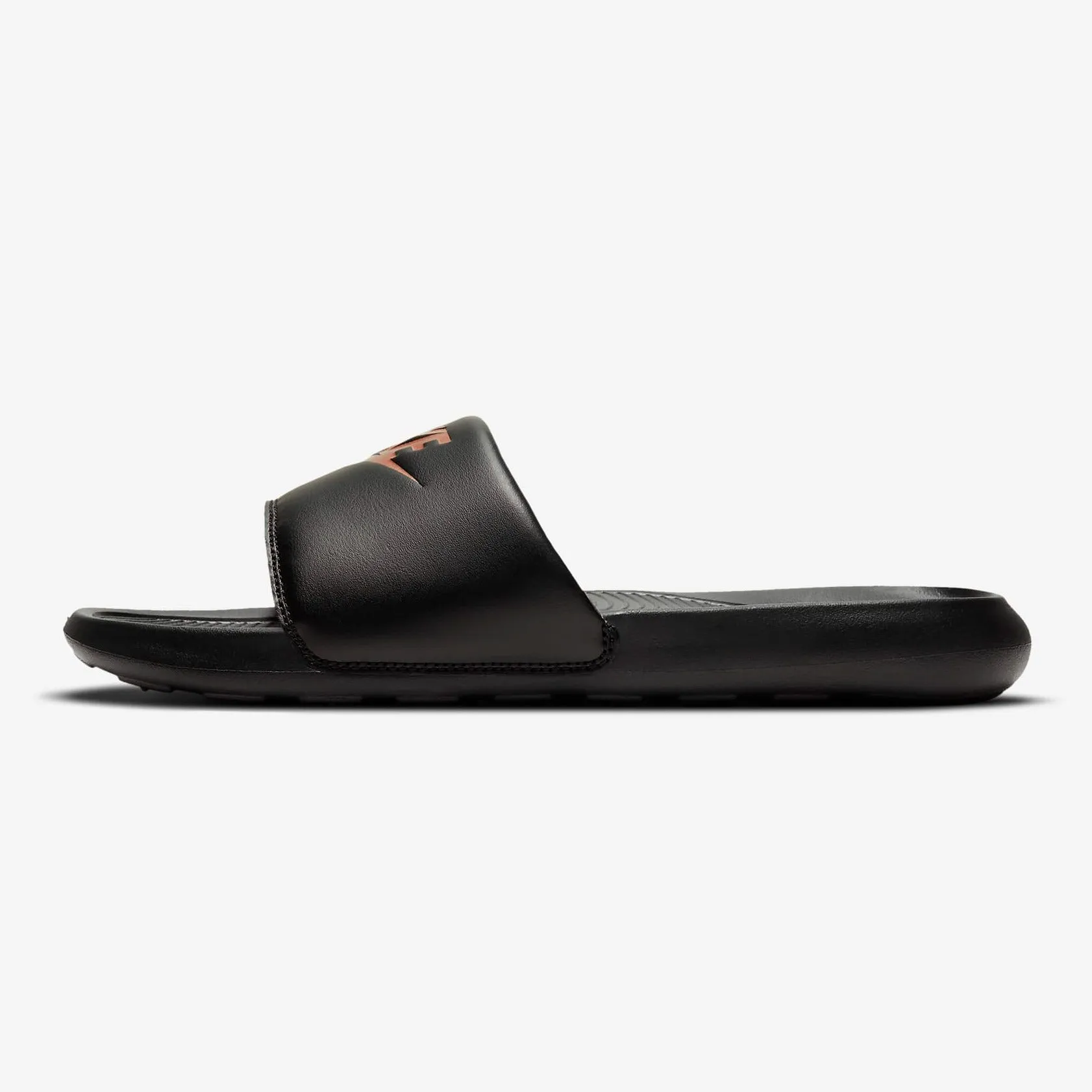 Women's Nike Victori One Slides "Black Metallic Bronze" (CN9677-001)