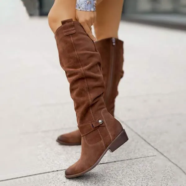 Women'S Side Zip Tall Boots 01791068C