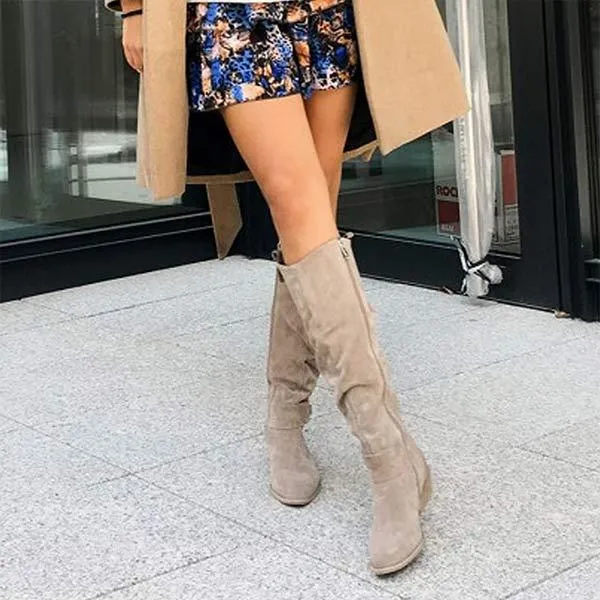 Women'S Side Zip Tall Boots 01791068C