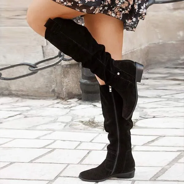 Women'S Side Zip Tall Boots 01791068C