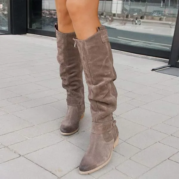 Women'S Side Zip Tall Boots 01791068C