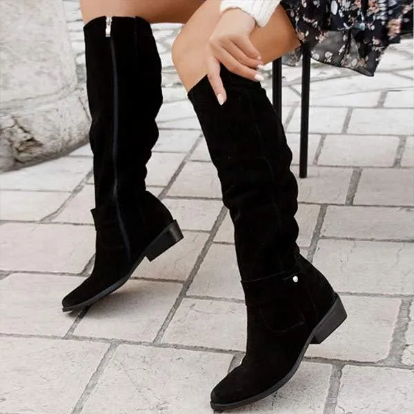Women'S Side Zip Tall Boots 01791068C