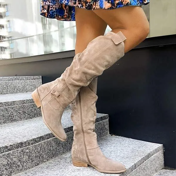 Women'S Side Zip Tall Boots 01791068C